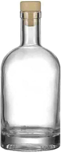 Costos Μπουκάλι Νερού Γυάλινο με Φελλό Διάφανο 500ml