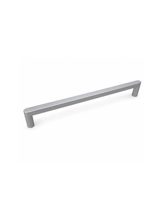 Finetto Furniture Handle Made of Metallic Inox Mat with Hole Centers 192mm 256-LKBE7192MS