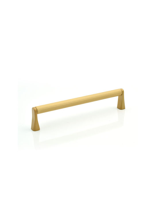 Conset Furniture Handle from Metallic and Zamak Material Matte Silver with Hole Centers 204mm C1539-192S26S26