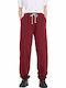 Men's Sweatpants with Elastic Monarch Burgundy