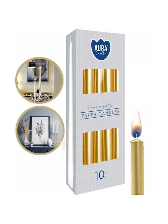 Aura Glass Dekoratives Lichtkerze 10Stück 2,3x2,3cm