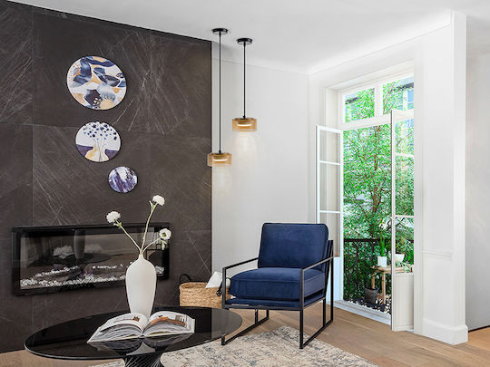 Amber Adjustable Black Ceiling Light