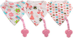 Lorelli Pink Elephants Bandana Fabric with Hoop...