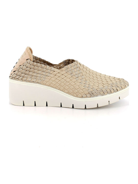 Anatomic Women's Leather Beige Slip-Ons