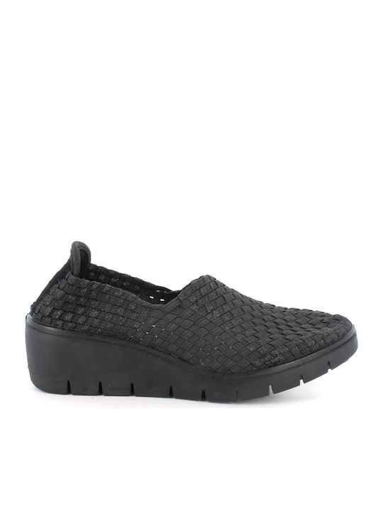 Imac Anatomic Women's Leather Black Slip-Ons