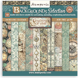 Χαρτιά Scrapbooking 10τεμ 30.5×30.5cm Stamperia...