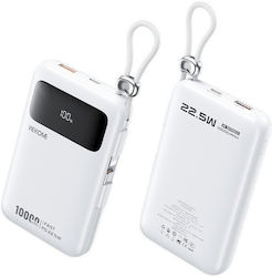 WK AS-169 Power Bank 10000mAh 22.5W с USB-A и U...