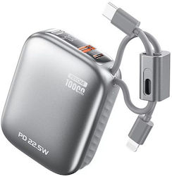 WK F97 Външна Батерия 10000mAh 22.5W с USB-A По...