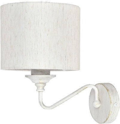 Inlight Lampă de Perete cu Soclu E27 Alb 25cm