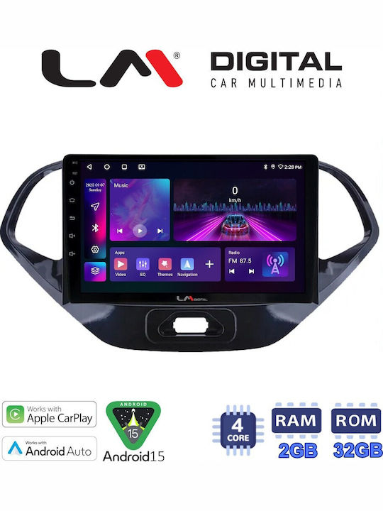 LM Digital Auto-Audiosysteme Für Ford Ka 2016 Bluetooth USB Eingebautes Wi-Fi GPS Apple CarPlay Android Auto