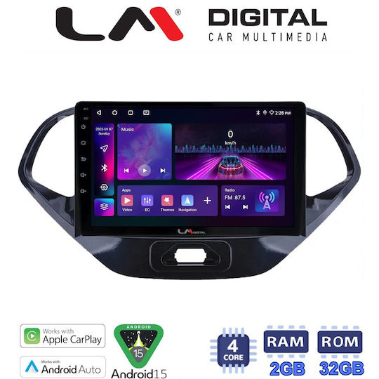 LM Digital Ηχοσύστημα Αυτοκινήτου για Ford Ka 2016 (Bluetooth/USB/WiFi/GPS/Apple-Carplay/Android-Auto)