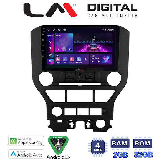 LM Digital Car Audio System for Ford Mustang 2015 Bluetooth USB Wi-Fi GPS Apple CarPlay Android Auto