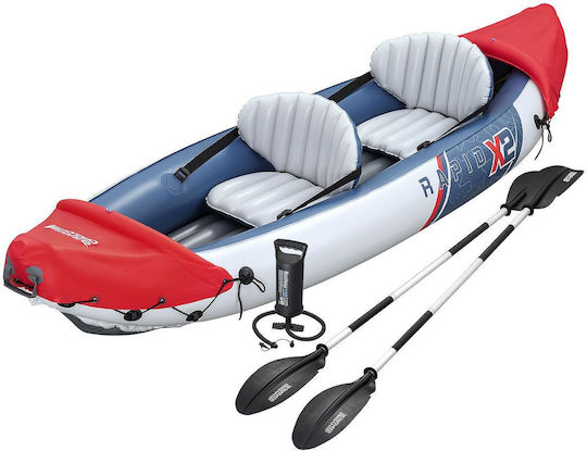 24home.gr 42-3308 Inflatable Sea Kayak 2 People Blue/Red/White