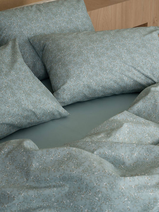 Sunshine Duvet Cover Cotton Single 170x250 Aqua