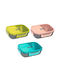 Must Lunch Box Pp Plastic Spoon Pink 21.7x16.5x6.2cm 1100ml