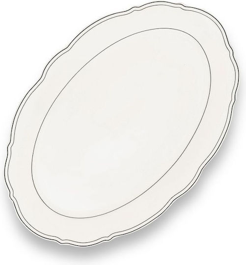 Salt & Pepper Salt & Pepper Servierplatte Oval aus Porzellan Schwarze 31,5x20,5cm