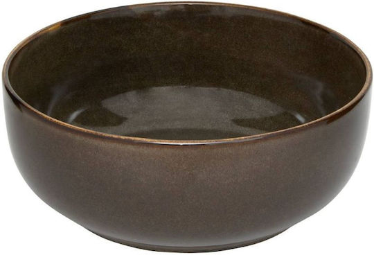 Secret de Gourmet Ceramic Brown Salad Bowl