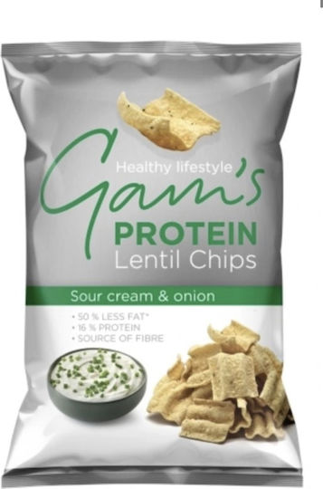 Protein Lentil Potato Chips Lentil Chips Sour Cream Onion Flavor 65g