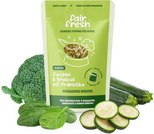 Fair Fresh Topping Υγρή Τροφή Σκύλων με Κολοκυθάκι και Μπρόκολο 200gr