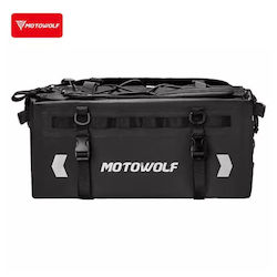 Wasserdichte Motorrad-Tanktasche 37l mit Riemen Hinterteil Motowolf Mb9 Schwarze Wasserdichte Motorrad-Tanktasche 37l mit Riemen Hinterteil Motowolf Mb9 Schwarze
