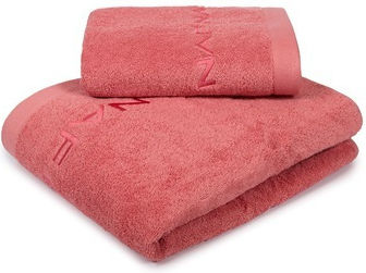 Biokarpet Naf Naf Towel Set 2 Pcs Naf Naf Coral Almond-σετ Πετσέτες Κουτί