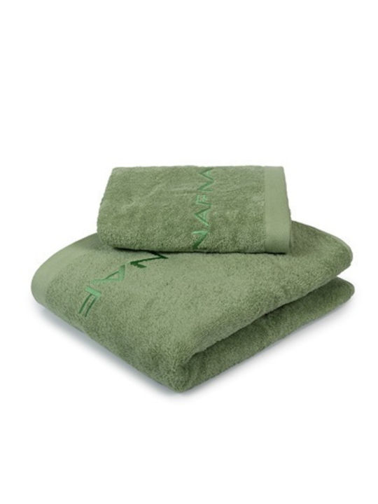 Viokarpet Naf Naf Handtuch-Set 2 Stück Naf Naf Türkisgrün