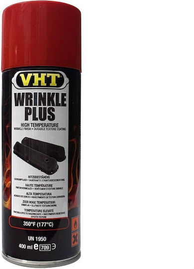 VHT Spray Vopsea De Înaltă Temperatură Cu Efect Finisaj Periat Roșu Roșu 400ml