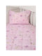 Viokarpet Naf Naf Little Hearts 302 Lilac Kids Quilt Set