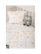 Biokarpet Naf Naf Little Zoo 301 White Κουβερλί-κουβερλί Σετ