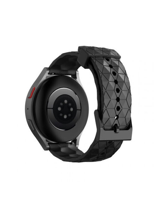 Curea Silicon Model Romboidal Xiaomi Watch 5 47mm Neagră