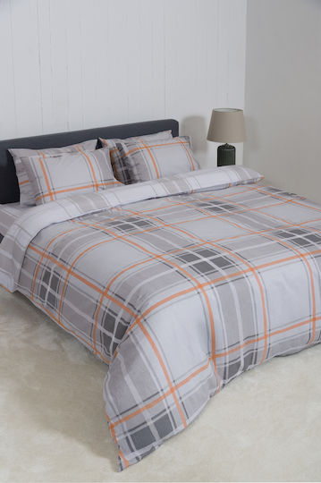 Viokarpet Duvet Cover Naf Naf Summit 153 Andes Orange Set Duvet Cover Single