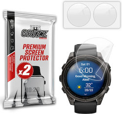 Set 2 Grizzglass Ceramicfilm Protective Films Compatible Garmin Fenix 8 47mm Transparent Set 2 Grizzglass Ceramicfilm Protective Films Compatible Garmin Fenix 8 47mm Transparent