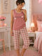 MISS MELINA Summer Women's Pyjama Set Apple Green