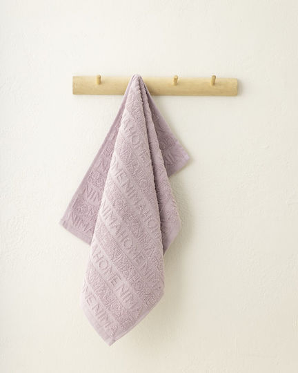 Kitchen Towel 40x60 Label Dusty Lilac