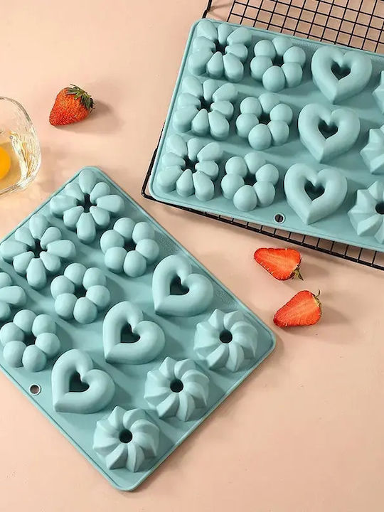 Silicone Donut Bakeware Tin 12 Socket Multi