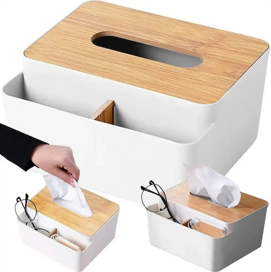 Verk Group Wooden White Tissue Holder