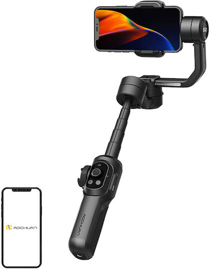 Aochuan S2 Mobile Phone Gimbal with 16 Hours Operation Black