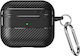 Techsuit Carbonfiber Case With Hook In Black Colour For Apple AirPods Pro 3