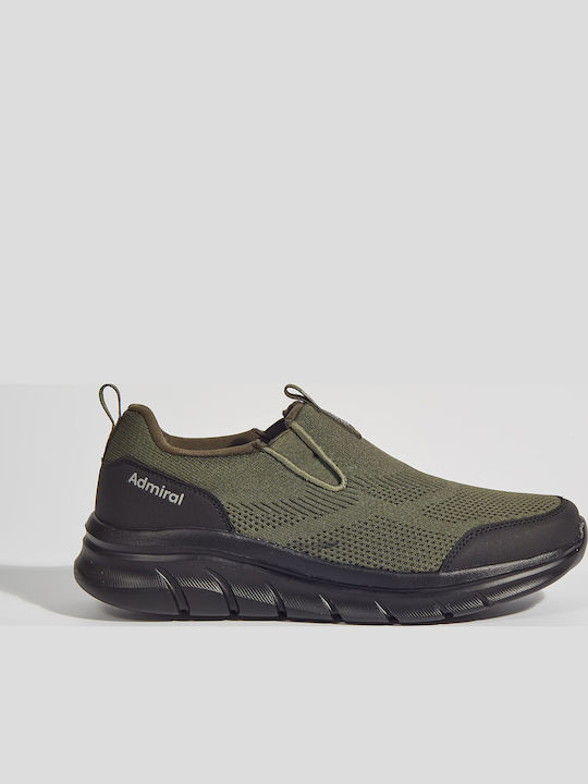 Admiral Πάνινα Ανδρικά Slip-On Πράσινα