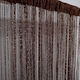 Door Curtain Tassels Decor String Glitter 100x200cm Brown