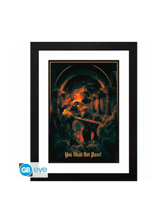 Lord Rings You Shall Not Pass Poster Frame 31x41cm