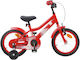 vidaXL Bicicletă Copii BMX 14" Roșie