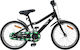 vidaXL 18" Παιδικό Ποδήλατo BMX Μαύρο