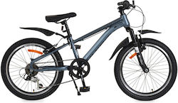 Byox Bicicletă 20" Bicicletă De Munte Pentru Copii Gri