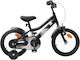 vidaXL 16" Kinderfahrrad BMX Schwarz