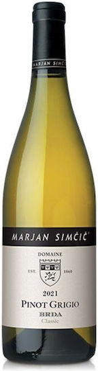 Marjan Simcic Wine Pinot Grigio White Dry 750ml