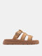 Γυναικεία Σανδάλια Flatforms Καφέ