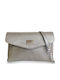 Women's Envelope Flap Dryon Silver Bag