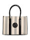 Fabric Women's Tote Handbag Black