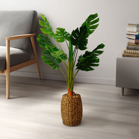 Plantă Artificială Philodendron 100 Cm Decorațiune Interioară Plantă Verde Decorativă Realistă Pvc